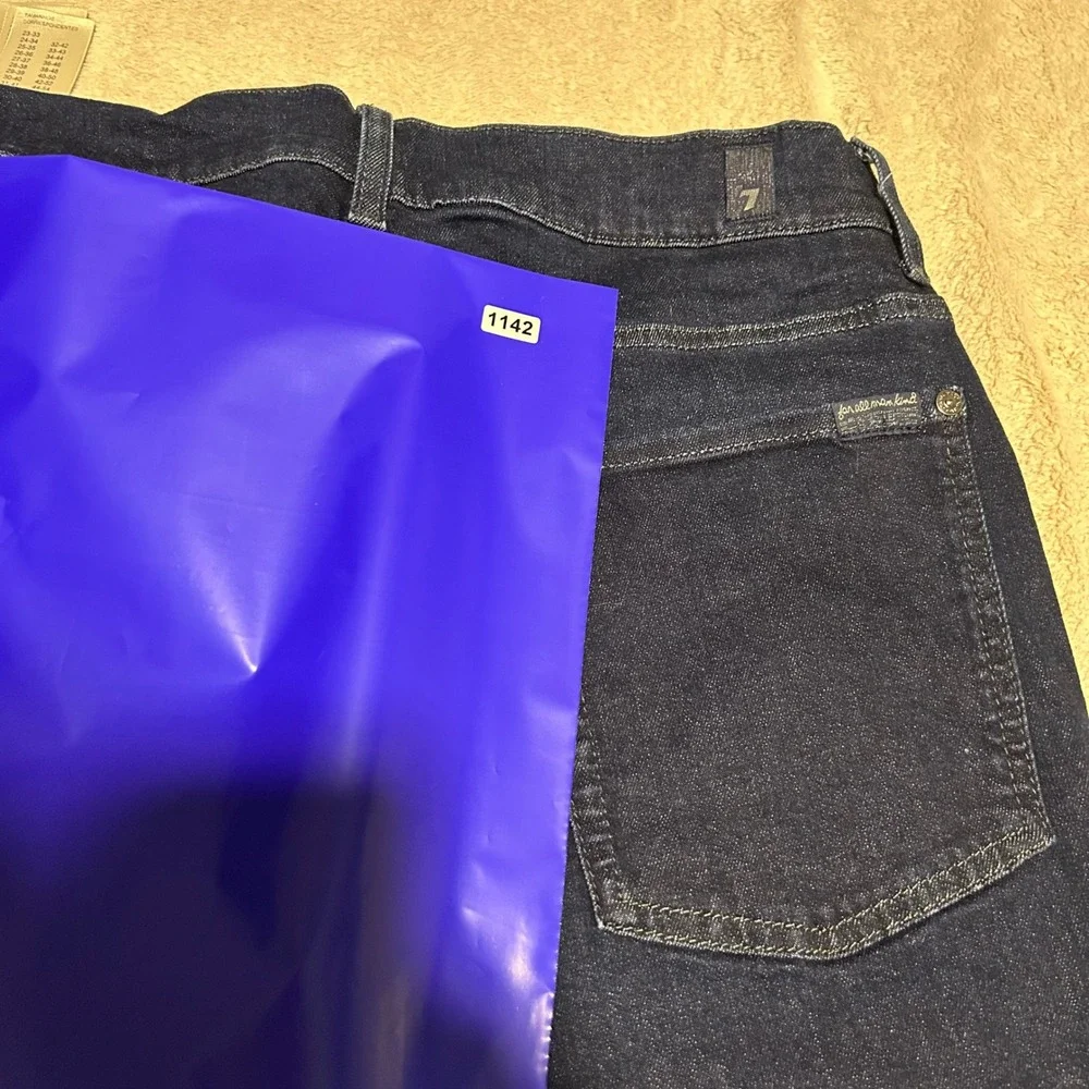 7 For All Mankind Austyn Jeans Mens 33 32 Blue Relaxed Straight Tonal Rinse